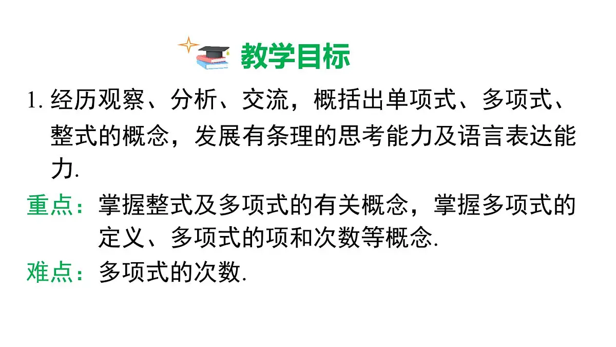 2025年人教版七年级数学上册 4.1 第2课时 多项式(课件)第3页