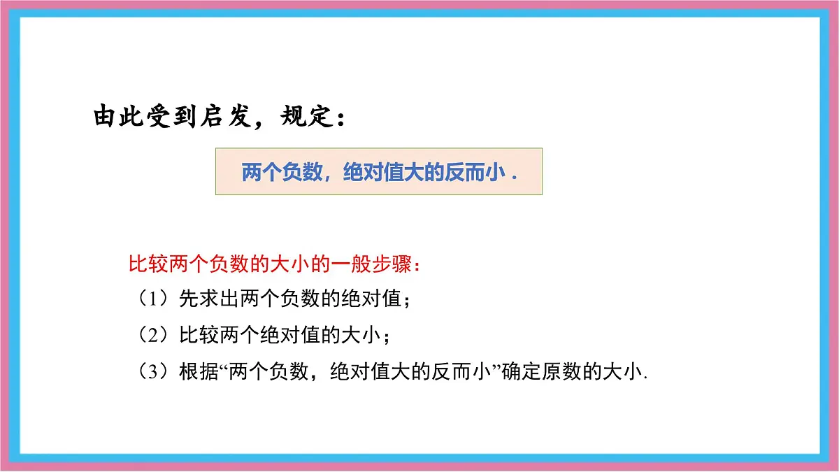 湘教版(2024)数学七年级上册 1.3 有理数大小的比较课件第7页