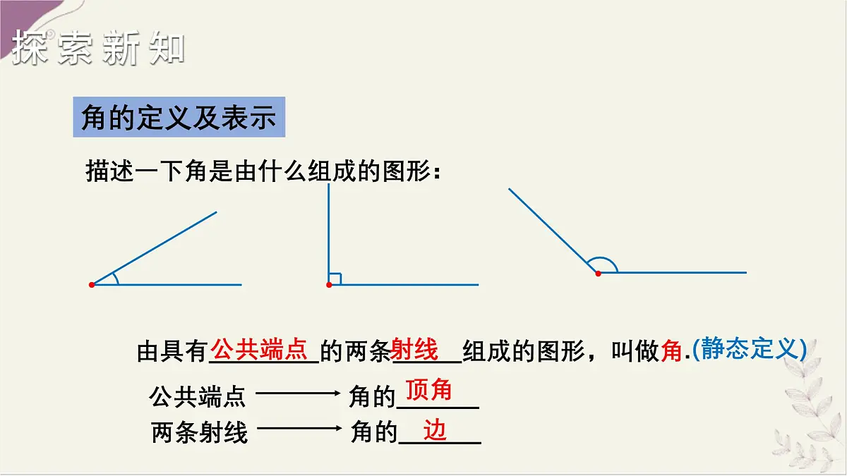湘教版(2024)数学七年级上册 4.3.1 角与角的大小比较(课件)第3页