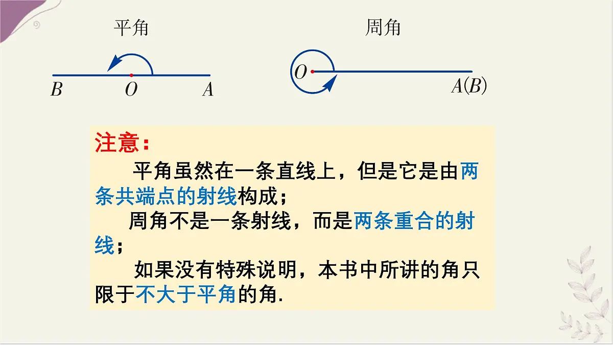 湘教版(2024)数学七年级上册 4.3.1 角与角的大小比较(课件)第6页