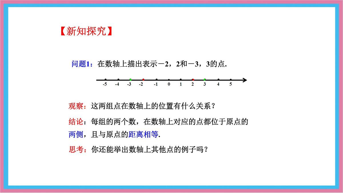 湘教版(2024)数学七年级上册 1.2.2 相反数 课件第3页