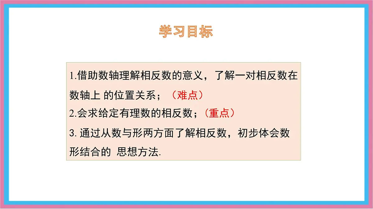 湘教版(2024)数学七年级上册 1.2.2 相反数课件第2页
