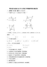 2024-2025学年内蒙古呼伦贝尔市鄂伦春自治旗七年级下学期期末考试数学检测试卷