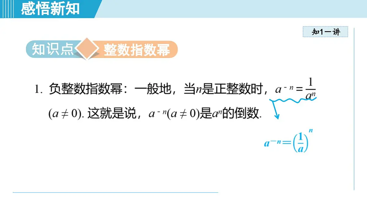 2025年秋人教版八年级数学上册 18.4 整数指数幂(学习、上课课件)第3页