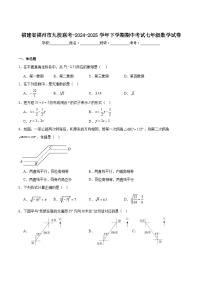 福建省福州市九校联考2024-2025学年七年级下学期期中考试数学试卷(含答案)