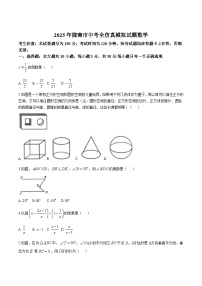 甘肃省陇南市部分学校2025届九年级下学期中考三模数学试卷(含答案)