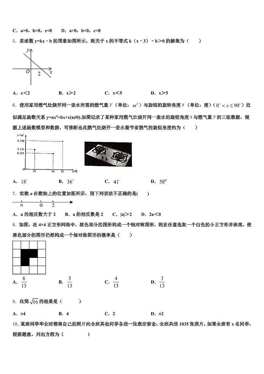 2024-2025学年廊坊市霸州市中考适应性考试数学试题含解析第2页
