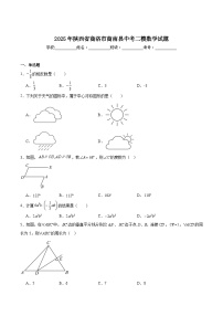 陕西省商洛市商南县2025届九年级下学期中考二模数学试卷(含解析)