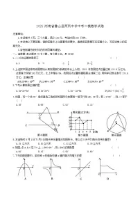 河南省平顶山市鲁山县两所中学2025届九年级下学期中考二模数学试卷(含解析)