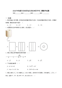 内蒙古自治区包头市东河区2025届九年级下学期中考二模数学试卷(含解析)
