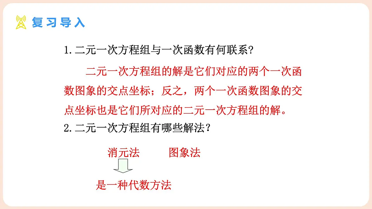 5.4 二元一次方程与一次函数 第2课时 用二元一次方程组确定一次函数表达式第3页