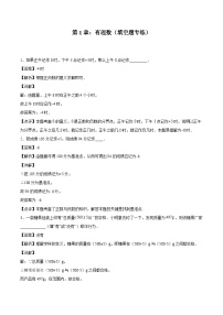 2024版人教版七年级上册数学期末专项练习第1章：有理数（填空题专练）（解析版）