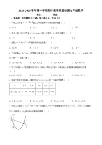 安徽省阜阳市颍东区2024-2025学年九年级上学期期中考试数学试题