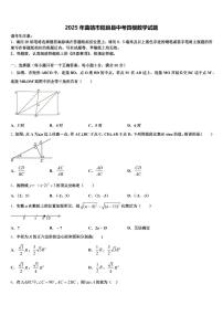 2025年曲靖市陆良县中考四模数学试题含解析