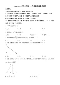 安徽省合肥市庐阳中学2024-2025学年九年级上学期12月份月考数学试卷