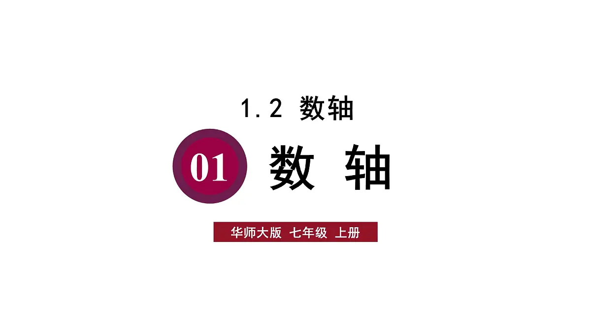 2025年秋华师大版七年级数学上册1.2.1 数轴(课件)第1页