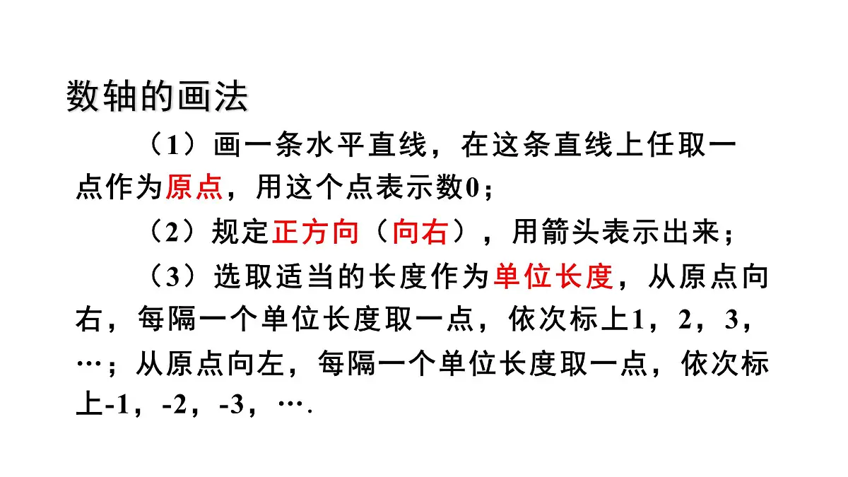 2025年秋华师大版七年级数学上册1.2.1 数轴(课件)第7页