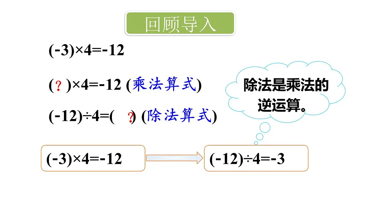 2025年秋新北师大七年级数学上册 3 有理数的乘除运算第3课时 有理数的除法(课件)第2页