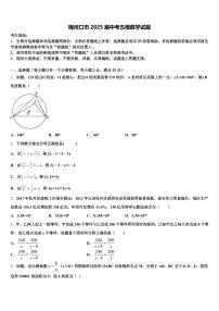 梅河口市2025届中考五模数学试题含解析