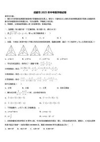 成都市2025年中考数学模试卷含解析