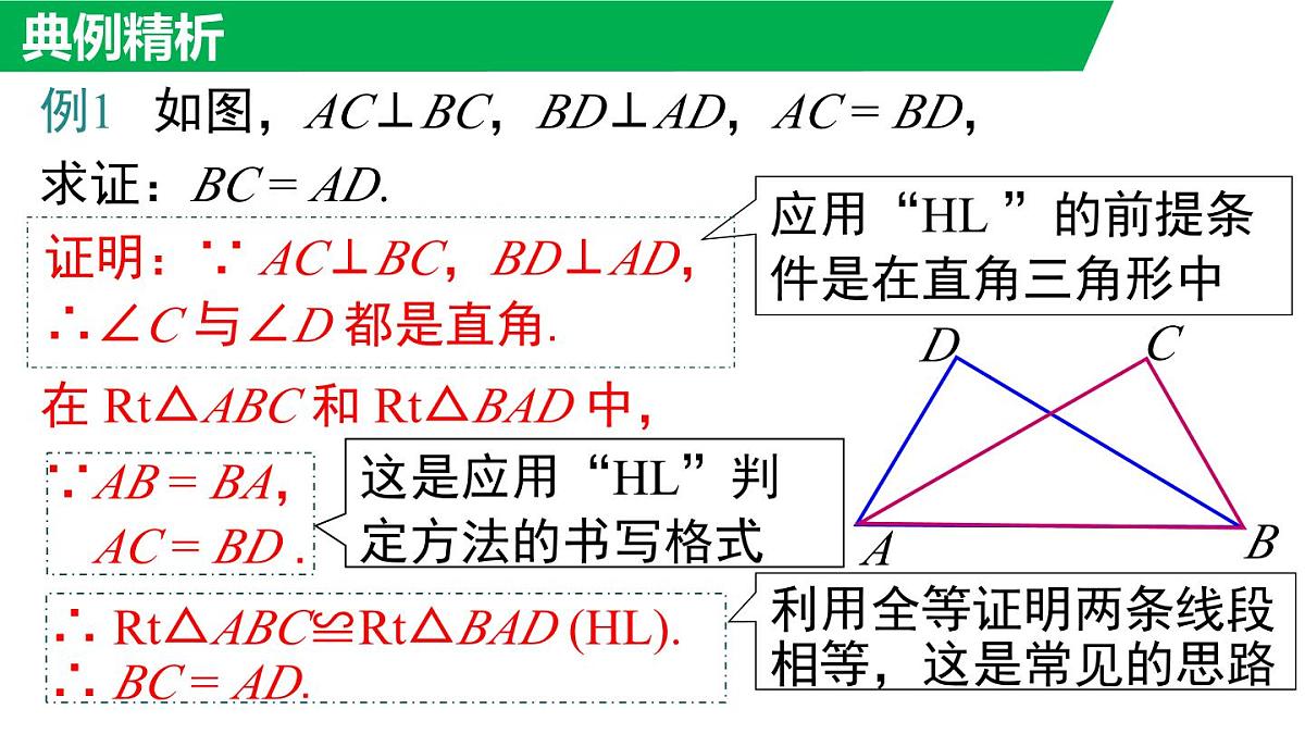 12.2.5 斜边直角边(课件)2025-2026学年华师大版八年级数学上册第8页