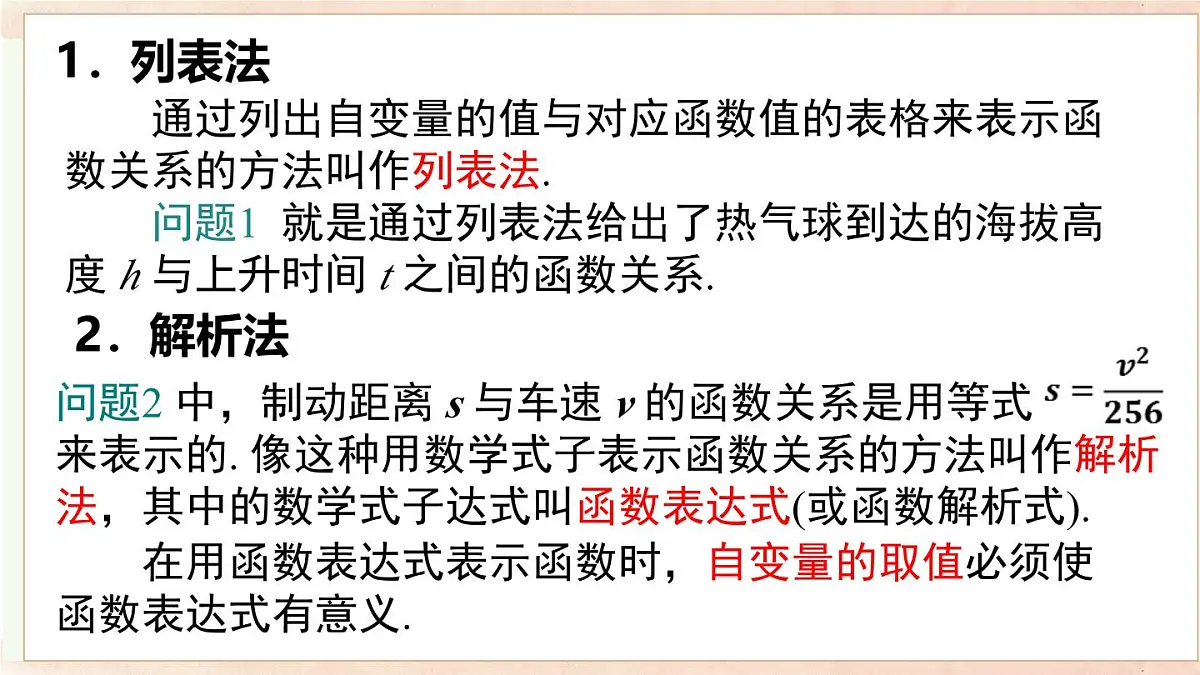 12.1 第2课时 函数的表示方法-列表法、解析法(课件)2025-2026学年沪科版八年级数学上册第6页