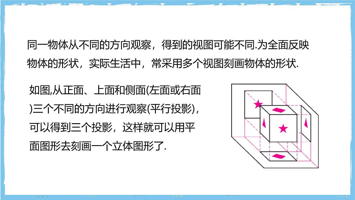 华师大版数学七上(2024)3.2.1.2《由立体图形到视图》课件第6页