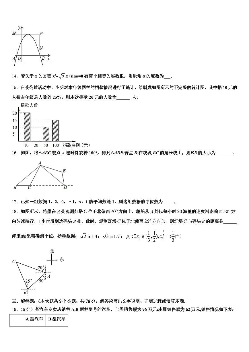 2025届辽源市东辽县中考数学全真模拟试卷含解析第3页