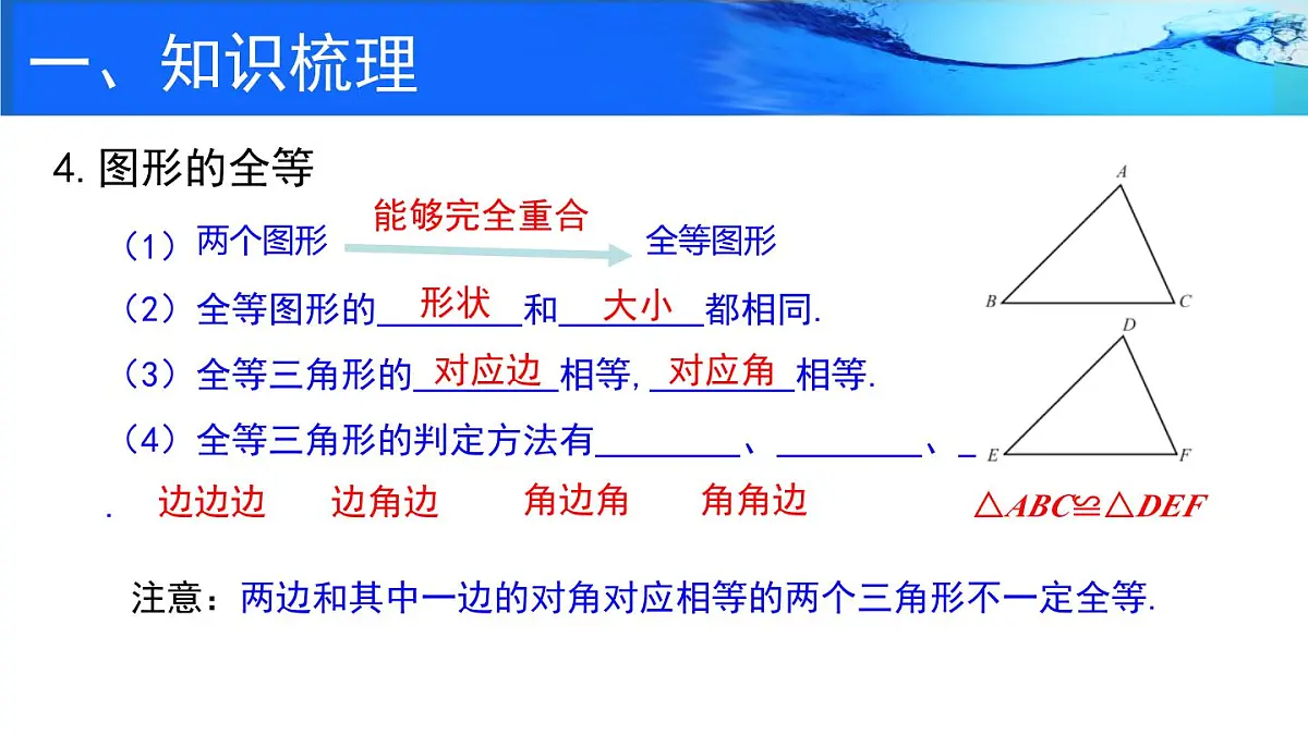 第4章 三角形 回顾与思考 课件 2025-2026学年北师大版七年级数学下册第5页