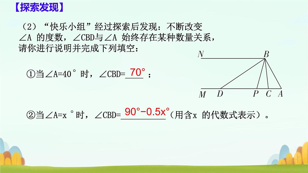 第二章 相交线与平行线 回顾与思考 课件 2024-2025学年北师大版七年级数学下册第6页
