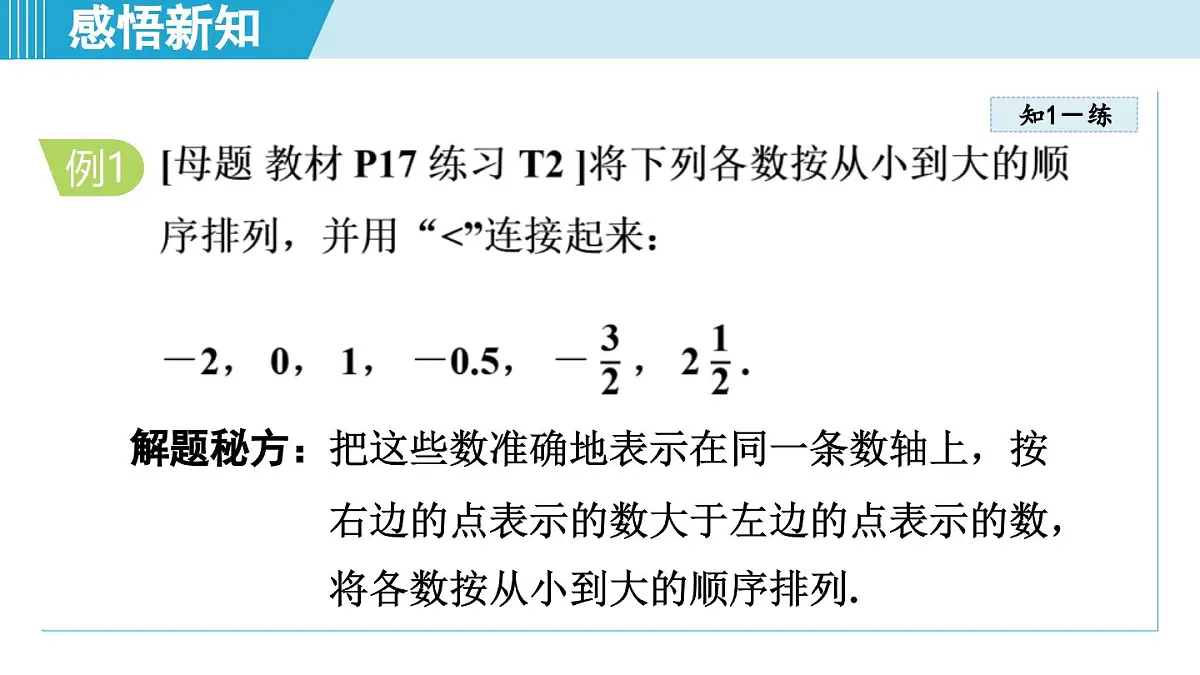 沪科版七年级数学上册 1.3 有理数的大小(第1章 有理数 自学、复习、上课课件)第5页
