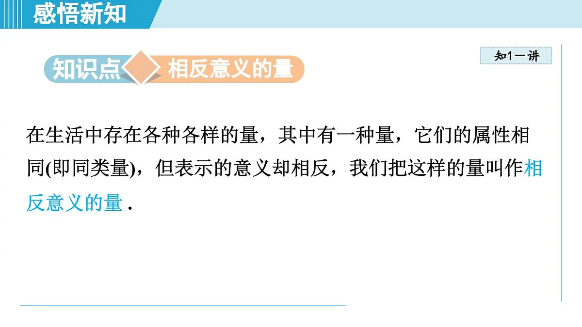湘教版七年级数学上册 1.1 认识负数(第一章 有理数 学习、上课课件)第3页