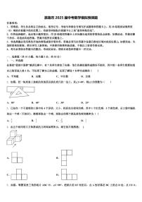 恩施市2025届中考数学模拟预测题含解析