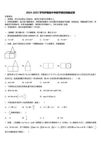 2024-2025学年萨嘎县中考数学模拟精编试卷含解析