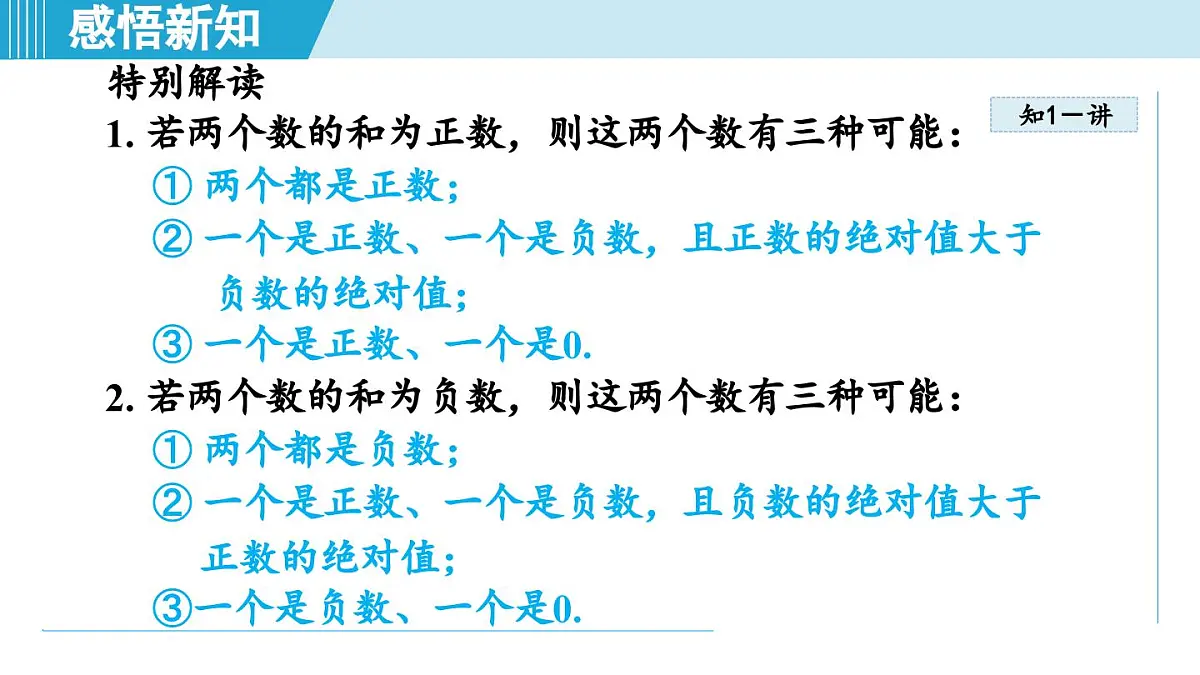 冀教版七年级数学上册 1.5 有理数的加法(第一章 有理数 学习、上课课件)第4页