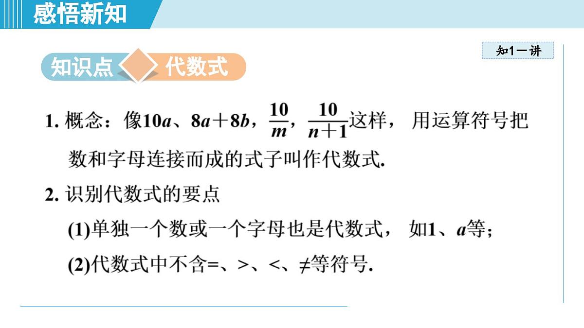 苏科版七年级数学上册 3.2 代数式(第3章 代数式 学习、上课课件)第3页