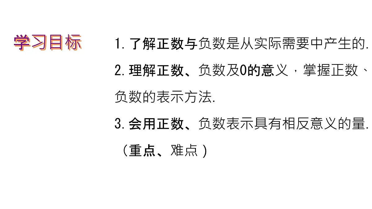 初中 数学 人教版(2024) 七年级上册1.1 正数和负数 课件第2页