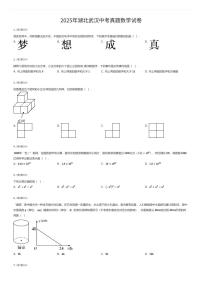 2025年湖北武汉中考真题数学试卷（有答案解析）