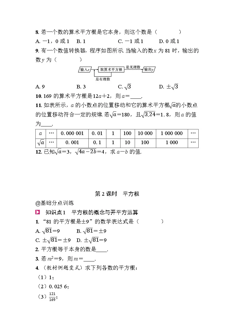 2.2平方根与立方根 - 学生版第2页