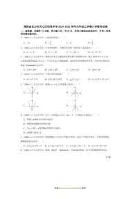 2024～2025学年湖南省长沙市天心区怡海中学九年级上入学数学试卷
