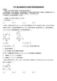 2025届江西省赣州市大余县中考数学模拟预测试卷含解析