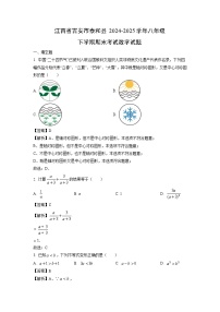 江西省吉安市泰和县2024-2025学年八年级下学期期末考试数学试卷（解析版）