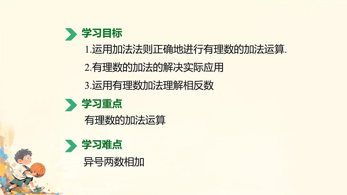 初中 数学 人教版(2024) 七年级上册2.1.1 有理数的加法(第1课时)课件第2页