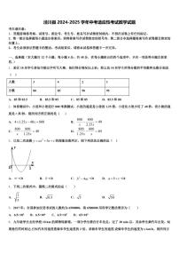泾川县2024-2025学年中考适应性考试数学试题含解析