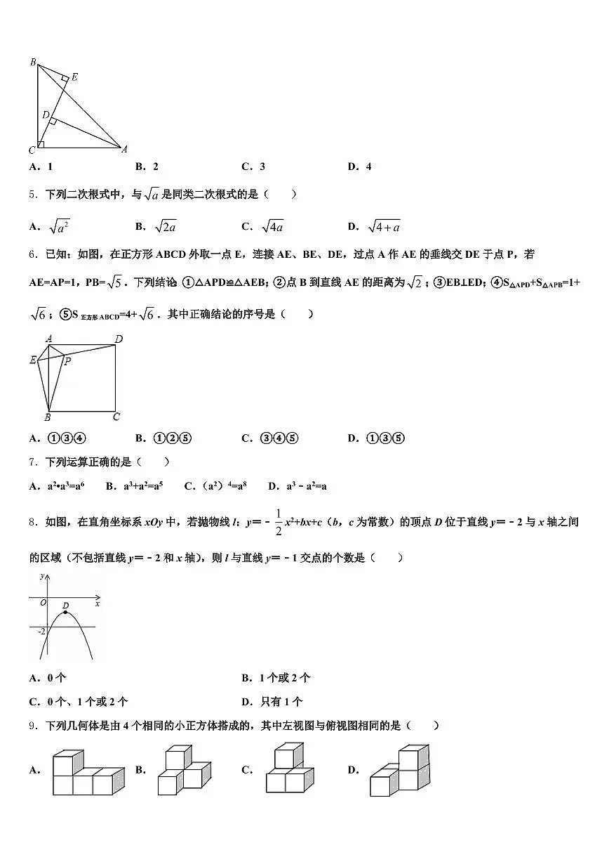 2025届湖南省益阳市资阳区十校联考最后数学试题含解析第2页