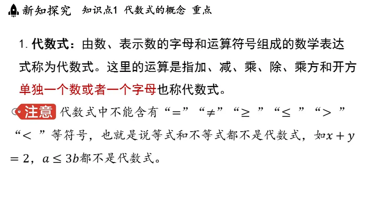 2024年浙教版七年级数学上册 4.1 列代数式 (课件)第3页