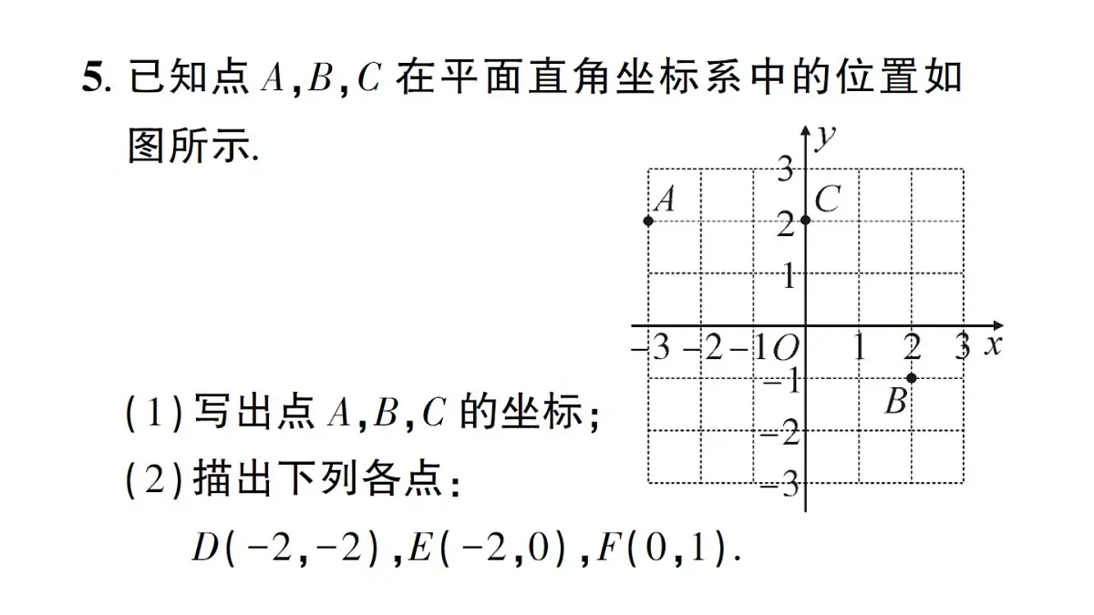 初中数学新沪科版八年级上册11.1第1课时 平面直角坐标系作业课件(含答案)(2025秋)第6页