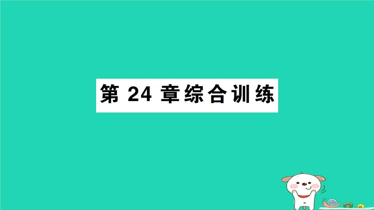 2025九年级数学上册第24章解直角三角形综合训练课件新版华东师大版第1页