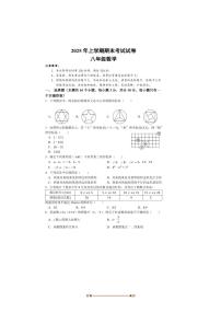 2024～2025学年湖南省邵阳市武冈市八年级下期末考试数学试卷(含答案)