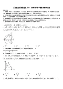 江苏省盐城市滨海县2024-2025学年中考五模数学试题含解析